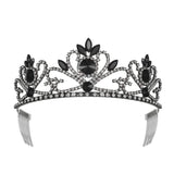 JEHEHUBO Women Birthday Queen Tiaras Crowns Birthday Princess Girls Tiara Crown Black Cotume Cosplay Pageant Prom Queen Crown Tiaras