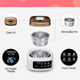 Electric Waxing kit, Liaboe Wax Warmer for Hair Removal, Digital Wax Heater Melting Pot for Body Hair Removing Waxing Kit with 4 Bags Hard Wax Beans and 20 Pcs Wax Applicator Sticks
