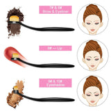 Yoseng Makeup Brush Set of 10Pcs New Fashionable Super Soft Professional Oval Toothbrush Foundation Contour Powder Blush Conceler Eyeliner Blending Brush Cosmetic Brushes Tool Set with Box (Black)