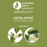 Australian Native Botanicals Natural Shampoo For Normal Hair - Vegan Sulfate Free Shampoo For Men & Women - Natural Hair Care, 17 Fl.Oz / 500ml (ANB5832EN06)