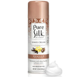 Pure Silk Vanilla Shea Butter Spa Therapy Shave Cream for Women, 7.25 oz, Pack of 6