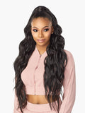 Sensationnel INSTANT UP & DOWN Half Wig Wrapped Ponytails Long Length Wave Easy Styling Heat Resistant Synthetic Fiber Pony Wrap Sleek Finish - UD 5 (1)