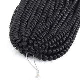 4packs 12inch Spring Twist Hair Real Kanekalon Synthetic Crochet Braids Braiding Hair Extensions (12inch,4pc, 1B)