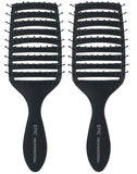 2 PACK - Women's Wet Brush Pro Epic Professional Quick Dry Hair Brush (Black)