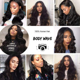 Body Wave Lace Front Wigs Human Hair Pre Plucked with Baby Hair Real Human Hair Wigs 4x4 Lace Closure Wig Human Hair Wigs for Black Women (18 Inch, Body Wave Wig) 150% Density Natural Color