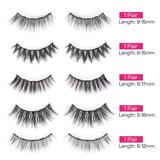 CALAILIS Magnetic Eyeliner and Eyelashes Kit, for Magnetic Lashes Set, Waterproof Liquid Eye Liner, 3D Faux Mink Eye Lashes False Eyelashes Reusable Lashes, Free Applicator，Mix Style 5 pairs CY05