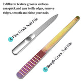 Ivandar 10 Pcs Manicure and Pedicure Personal Care Set,Professional 304 Stainless Toenail Clippers for Ingrown Toenails,Premium Rubber Handle Handy Toenail Trimmer Come with Luxury Gift Box