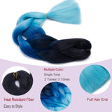 24 Inch Jumbo Braids Hair Extensions High Temperature Synthetic Hair African Rainbow Box Braiding Hair for Senegal Twist 100g/pack Medium Brown 3 Packs
