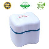 Denture Cleanser Equate Tablets Fresh Mint 240 Bundle with Dentu-Care Denture Retainer Cleaning Cup Case Bath With Basket Lid for Maintaining Good Oral Care for Full/Partial Dentures