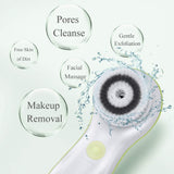 TOUCHBeauty 3IN1 Face Brush Set with 3 Spin Cleansing Brushes, Deeply Cleanse Pores for All Skin Sensitive Type |Waterproof, Travel Case, Dual-Speed, Battery Powered