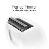 Panasonic ES-ED50-N Multi-Functional Wet/Dry Shaver and Epilator for Women, Women’s with Four Hair Removal Attachments and Travel Pouch