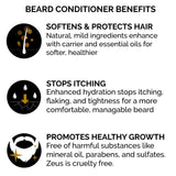 ZEUS Beard Shampoo and Wash for Men - 8oz - Beard Wash with Natural Ingredients (Scent: Verbena Lime)