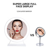 led makeup Mirror with lights for makeup desk large lighted intelligent touch control 3-gear dimming dressing light mirror makeup