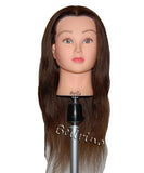 Bellrino 24" Cosmetology Mannequin Manikin Training Head with Human Hair