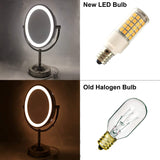 2Pack LED Makeup Mirror Bulb Replacement for Cosmetic Vanity Makeup Mirror with Single Double Sided Lighted Magnification | Dryer Drum Light (Daylight White)