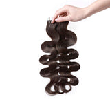 Tape in Hair Extensions 100% Remy Human Hair Tape on 12''-24'' Double Side Tape Seamless Skin Weft Long Straight 40pcs Wavy #2 Dark Brown 16 Inch 100 Gram