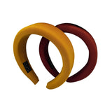 Epomay Women Thick Velvet Headbands - Wide Padded Hair Hoops Alice Bands Hair Accessories (2pack Classic Colors)