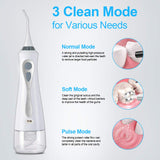 BEWEBEME Professional Cordless Oral Irrigator - 3 Modes Rechargeable Water Flosser for Teeth Brace, IPX7 Water Flosser with Cleanable Water Tank, 230ML