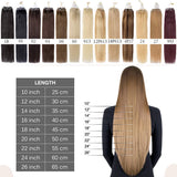 SEGO Micro Link Hair Extensions Human Hair MicroBead Hair Extensions Highlight Pre Bonded Micro Ring Human Hair Extensions Straight Real Hairpiece 50g 100 Strands 16inch 613# Bleach blonde