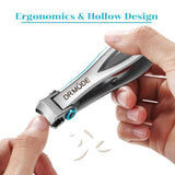 Nail Clippers for Thick Nails - DRMODE 15mm Wide Jaw Opening Extra Large Toenail Clippers Cutter with Nail File for Thick Nails, Heavy Duty Fingernail Clippers for Men, Seniors