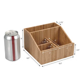 Bamboo Makeup Organizer Cosmetics Caddy Holder for Lipsticks, Nail Polish, Palettes, Concealer, Brushes, Perfumes, Lotions, and other Toiletries