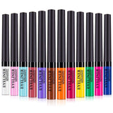 Matte Liquid Eyeliner 12 Colors Waterproof High Pigmented Smudgeproof Long Lasting Colorful Eye Liner Pen Set Matte Eye Shadow for women girl