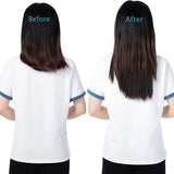 18"-24" Clip in Hair Extensions 4Pcs 11Clips Curly Thick Full Head Double Weft Clip on Synthetic Hair Extension Straight Hairpieces for Women Dark Brown