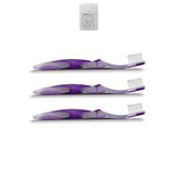 SoFresh Flossing Toothbrush - Kids Size Soft | You Choose Color and Quantity | Bundle with (1) WELDENTAL Mint Xylitol Dental Floss Kid Size (3-Pack, Purple)