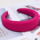 6pcs Thick Velvet Headband Padded Headbands Velvet Sponge Thick Hairbands For Women Girls DIY Hair Accessories