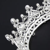 Aprince Silver Round Crystal Tiaras and Crowns for Women Tiaras for Girls Rhinestones Wedding Headband Tiara for Women The Crowns for Women Birthday Crowns for Women Crown for Girls Hair Accessories