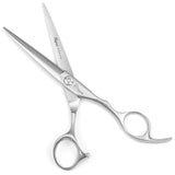 Professional Hair Scissors 6 Inch with Extremely Sharp Blades, 440C Steel Hair Cutting Scissors, Durable, Smooth Motion & Fine Cut, Barber Scissors with Elegant Sheath, Cleaning Leather & Key