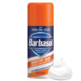 Barbasol Sensitive Skin Thick and Rich Shaving Cream, 7 Ounce, Pack of 6