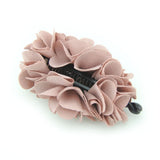 Meilliwish Flowers Rose Hair Clip Ponytail Holder(H41)(Pink)