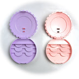 New Dolly Ribbon Three Tier False Eyelash Travel Storage Carry Case Box (Purple or Pink)