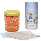Smooth Lab, Sugar Wax Hair Removal Kit - Sugar Waxing Kit for Sensitive Skin - 100% Organic All Natural Ingredients - Perfect for Bikini, Arm, Leg, Chest, Facial and Body Hair Removal - Lover
