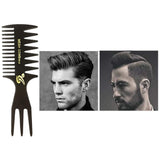 2 PCS Hair Comb Styling Set Barber Professional Accessories - Portable Shaping and Teasing Wet Combs Tools, Anti Static Hair Brush for Men Boys Valentine's Day gift