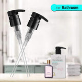 Amorix 3PCS Dispenser Pump | Shampoo and Conditioner Bottle Pump 28/410 Black Dispensing Pump Fits 33.8 oz 1 Liter Bottles with Free Funnel for Lotion, Beauty Products, Castile Liquid Soap
