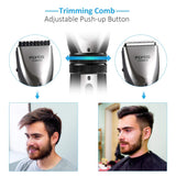 Hair Clippers, FLYCO Electric Hair Trimmers for Men, Cordless Waterproof Beard Trimmer, Quiet Home Haircut Clipper with Comb and Hair Bib for Men and Kids