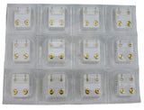 Studex Surgical Steel Ear Piercing Studs, 3mm, 12 Pair April Stone Set