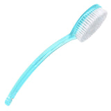Tarrant Long-Handle Bath/Shower Body Brush and Back Scrubber with Hard Bristles for Deep Skin Cleansing and Exfoliating - Blue