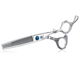 6 Inch Hair Thinning Scissors, 30 Teeth Thinning Shears for Women Texturizing Blending Shears with Engraved Ergonomic Offset Handle for Barber, Hairdresser, Men, Children, Kids