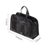 Kiwayo Black Makeup Bag/Cosmetic Bag/Toiletry Bag for Traveling Large Capacity with Handle, Zipper, Multi-Pockets | Purse/Tote Organizer Insert | Portable Handbag Storage Bag Gift with A Bow