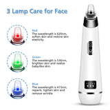 Blackhead Remover Vacuum, Skin Pore Vacuum with 5 Different Strength, 4 in 1 Multi-Functional Pore Suction Blackhead Vacuum