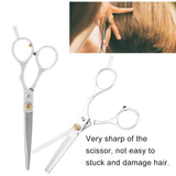 Hair Cutting Scissor, 6.1in Professional Hair Cutting Thining Scissors Set Salon Barber Hairdressing Shear for Female Hairdresser or Home DIY Use (#03)