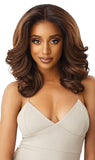Outre LACEFRONT PERFECT HAIR LINE Glamorous Wavy Fully Hand-Tied 13”x 6” Frontal HD Baby Hair Transparent Lace Easy-to-Style Heat Friendly - JULIANNE (DR4/HNBRN)