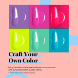 Beetles Gel Nail Polish Kit with U V Light Starter Kit, Gel Polish 6 Pcs Soak off U V LED Nail Gel Polish Set Manicure Nail Kit with 48W LED Nail Lamp, Base Gel Top Coat for Nail Art DIY Home Salon