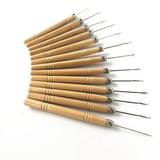 ZZRRYY 24 pcs Micro Pulling Needles Kit for Micro Ring Link Hair Extensions, Pretipped I tip Hair and Feather Hair Extensions: (Premium Pulling Needles 24 pcs)