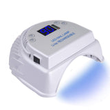 TAKOYI LED Nail Lamp 64W Gel Light Nail Dryer Cordless Gel Light 4 Timer Setting Cordless UV Led Nail Light Curing Nail Dryer for Gel Nails with Lifting Handle Touch Sensor LCD Screen (White)