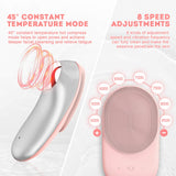 Facial Cleansing Brush, CrazyFire Sonic Waterproof Cleansing Brush(8 Adjustable Speeds) Effectively Cleans and Exfoliates, Soft Silicone Heated Massage Helps Open pores&Import Essence, Relieve Fatigue