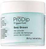 Supernail Prodip Colored Acrylic Dip, Sea Green, 0.9 Ounce